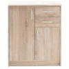 Commode Ultima 74x35x86cm Met 2 Deuren & 2 Lades - Sonoma Eik