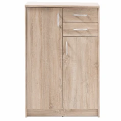 Commode Ultima 74cm Met 2 Deuren & 2 Lades - Sonoma Eik