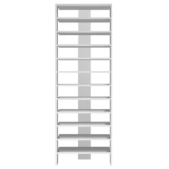 Opbergrek Perri Met 11 Legplanken - Wit