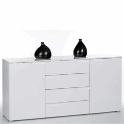 Dressoir Peso 2 Deuren 4 Lades - Wit