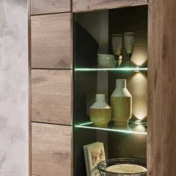 Vitrinekast Bellini 80cm 2 Deuren - Eik/antraciet -Emob Ontwerp zonder titel 2022 08 04T084514.965 8970