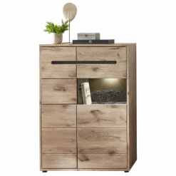 Commode Bellini 90cm 2 Deuren - Eik/antraciet -Emob Ontwerp zonder titel 2022 08 04T084910.980 2c40