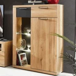 Commode Blanka 80cm 1 Deur & 2 Lades - Eik/antraciet -Emob Ontwerp zonder titel 2022 08 04T092114.203 2212