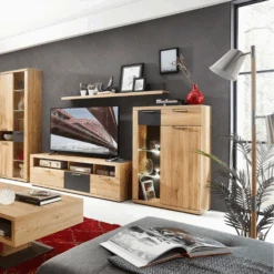 Commode Blanka 80cm 1 Deur & 2 Lades - Eik/antraciet -Emob Ontwerp zonder titel 2022 08 04T092142.395 b5a0