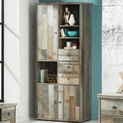 Buffetkast Clem 83cm 3 Deuren & 3 Lades - Driftwood