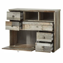 Commode Clem 99cm 1 Deur & 5 Lades - Driftwood 7 Commode Clem 99cm 1 Deur & 5 Lades - Driftwood -Emob Ontwerp zonder titel 2022 08 05T111204.826 1e06