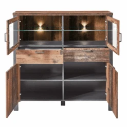 Buffetkast Carthago 4 Deuren & 2 Lades - Oud Hout/antraciet -Emob Ontwerp zonder titel 2022 08 05T140253.339 d473