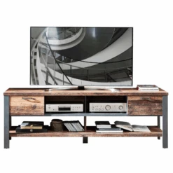 TV-meubel Carthago 2 Lades - Oud Hout/antraciet -Emob Ontwerp zonder titel 2022 08 05T142108.180 df56