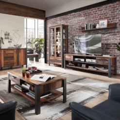 TV-meubel Carthago 2 Lades - Oud Hout/antraciet -Emob Ontwerp zonder titel 2022 08 05T142405.567 0838