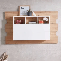 Secretaire Inovo 150cm Wandmodel - Eik/wit -Emob Ontwerp zonder titel 2022 08 09T081527.630 79a5