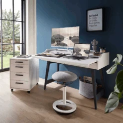 Bureau Inovo Uitschuifbaar Met 2 Lades - Wit/zwart 13 Bureau Inovo Uitschuifbaar Met 2 Lades - Wit/zwart -Emob Ontwerp zonder titel 2022 08 09T092531.427 a6bf