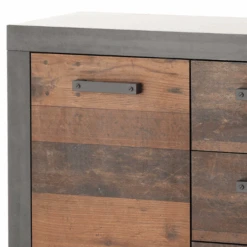 Commode Tarma 2 Deuren 4 Lades - Antraciet/oud Hout -Emob Ontwerp zonder titel 2022 08 18T081005.598 4626