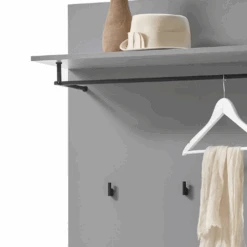 Wandkapstok Seta 3 Haken Met Hoedenplank En Roede - Hoogglans Grijs -Emob Ontwerp zonder titel 2022 08 18T143544.274 1028