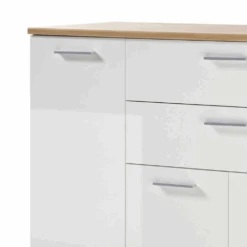 Commode Lobi 4 Deuren 2 Lades - Glanzend Wit/hout -Emob Ontwerp zonder titel 2022 08 22T165458.692 f119