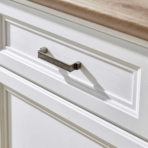 Wijnkast Samine 66cm Voor 6 Flessen 1 Deur & 1 Lade - Wit/eik 2 Wijnkast Samine 66cm Voor 6 Flessen 1 Deur & 1 Lade - Wit/eik - Afbeelding 2