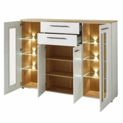 Buffetkast Lorna 4 Deuren & 2 Lades - Wit/eik 7 Buffetkast Lorna 4 Deuren & 2 Lades - Wit/eik -Emob Ontwerp zonder titel 2022 08 29T112847.816 4b20