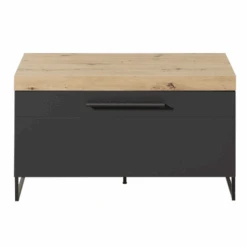 Bijzetkastje Lorna Met Opklapdeur - Antraciet/eik -Emob Ontwerp zonder titel 2022 08 29T131546.239 e02c