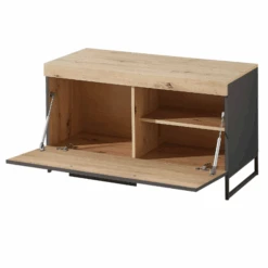 Bijzetkastje Lorna Met Opklapdeur - Antraciet/eik -Emob Ontwerp zonder titel 2022 08 29T131939.727 ebf4