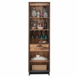 Open Kast Delano Met Lade - Hout/antraciet