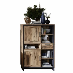 Buffetkast Delano 2 Deuren & 1 Lade - Hout/antraciet -Emob Ontwerp zonder titel 2022 08 29T152942.082 5258