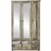 Garderobekast Clem 109cm Met 5 Deuren & 2 Lades - Driftwood