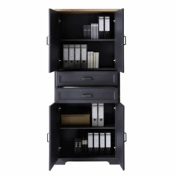 Dossierkast Samine Met 4 Deuren & 2 Lades - Grafiet/eik -Emob Ontwerp zonder titel 2022 09 22T114213.455 aabf