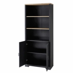 Dossierkast Samine Met Twee Deuren - Grafiet/eik -Emob Ontwerp zonder titel 2022 09 22T114425.510 b03e