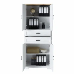 Dossierkast Samine Met 4 Deuren & 2 Lades - Wit/eik -Emob Ontwerp zonder titel 2022 09 22T115506.276 50e5