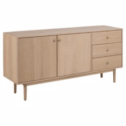 Dressoir Aston 160x40 Cm 2 Deuren & 3 Lades - Witte Eik -Emob Ontwerp zonder titel 2022 10 21T095627.744 b445