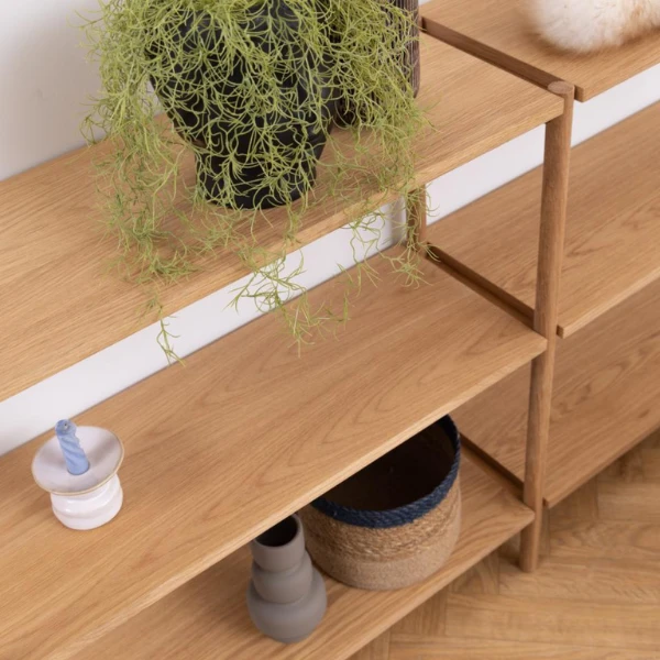 Rek Braidwood Met 6 Legplanken - Eik 4 Rek Braidwood Met 6 Legplanken - Eik - Afbeelding 4