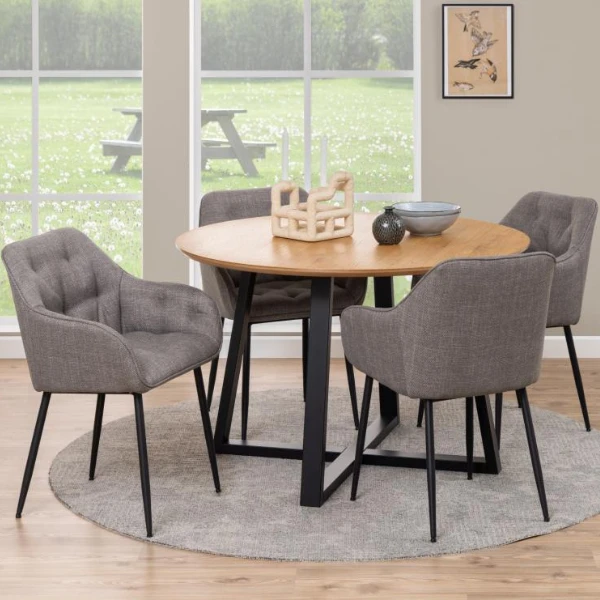 Armstoel Brooke - Lichtgrijs 2 Armstoel Brooke - Lichtgrijs - Afbeelding 2