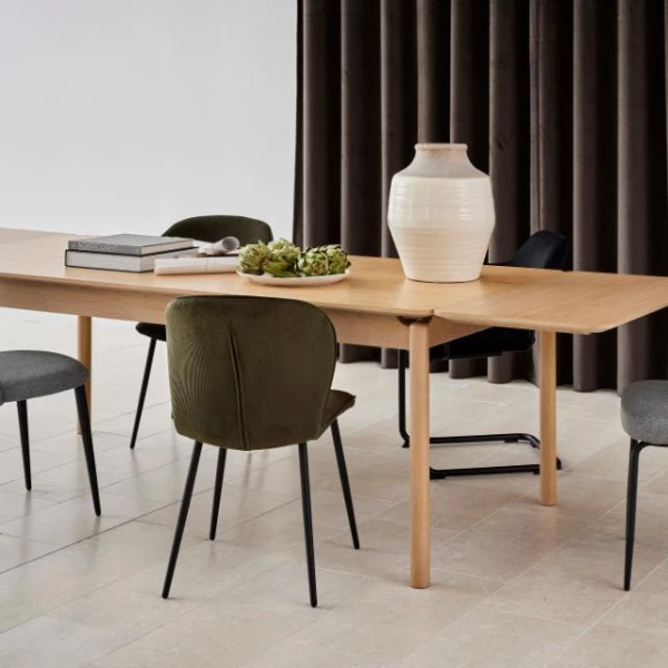 Eetkamerstoel Evelyn - Olijfgroen 4 Eetkamerstoel Evelyn - Olijfgroen - Afbeelding 4