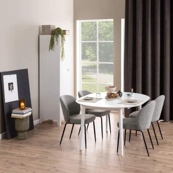 Eetkamerstoel Patricia - Grijs 2 Eetkamerstoel Patricia - Grijs - Afbeelding 2