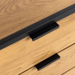 Wandrek Swindon 141 Cm Met 3 Lades En 2 Kastjes - Eik/zwart -Emob Ontwerp zonder titel 2022 11 02T153141.628 cd4e