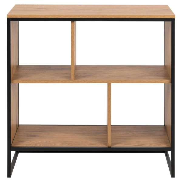 Boekenkast Swindon Met 4 Vakken - Wilde Eik/zwart 6 Boekenkast Swindon Met 4 Vakken - Wilde Eik/zwart - Afbeelding 6