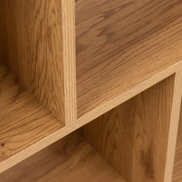 Boekenkast Swindon Met 4 Vakken - Wilde Eik/zwart 4 Boekenkast Swindon Met 4 Vakken - Wilde Eik/zwart - Afbeelding 4