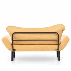 Slaapbank Met 2 Zitplaatsen | Comfort En Stijl | Metalen Frame | Mosterdkleur -Emob Ontwerp zonder titel 2023 01 27T081447.072 bf78