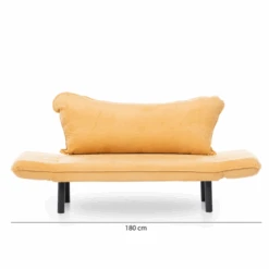 Slaapbank Met 2 Zitplaatsen | Comfort En Stijl | Metalen Frame | Mosterdkleur -Emob Ontwerp zonder titel 2023 01 27T082704.604 ae92