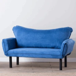 | Comfort En Stijl | Metalen Frame | Gemakkelijk Schoon Te Maken Stof | Blauw