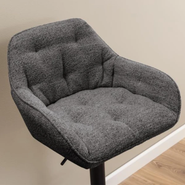 Verstelbare Barstoel Brooke - Antraciet 4 Verstelbare Barstoel Brooke - Antraciet - Afbeelding 4