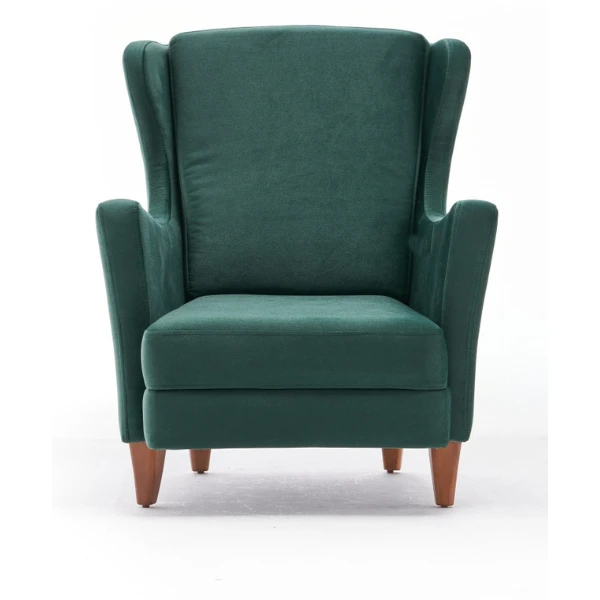 Stijlvolle En Comfortabele Vleugelstoel | Modern Ontwerp | Beukenhouten Frame | Groen 7 Stijlvolle En Comfortabele Vleugelstoel | Modern Ontwerp | Beukenhouten Frame | Groen - Afbeelding 7