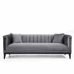 Stijlvolle 3-zitsbank | Comfortabel En Chic | Beukenhouten Frame, Polyester Stof | 225 Cm Breedte, 79 Cm Hoogte