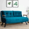 Stijlvolle 2-persoons Slaapbank | Comfort En Design | 100% Metalen Frame | Petrol Green