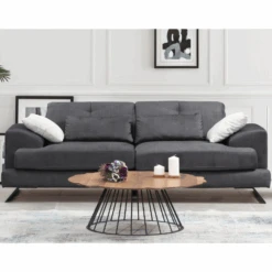 Comfortabele En Stijlvolle 3-zitsbank | Beukenhouten Frame | Antraciet