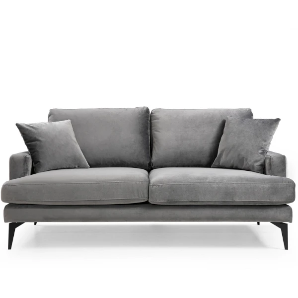 2-zitsbank | Stijlvol Ontwerp En Comfort | Grijs 4 2-zitsbank | Stijlvol Ontwerp En Comfort | Grijs - Afbeelding 4