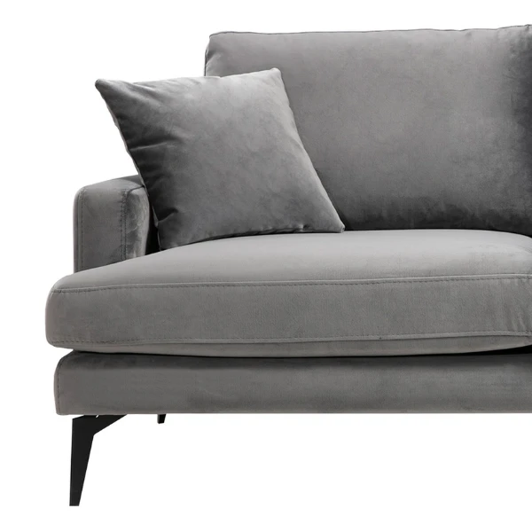 2-zitsbank | Stijlvol Ontwerp En Comfort | Grijs 5 2-zitsbank | Stijlvol Ontwerp En Comfort | Grijs - Afbeelding 5