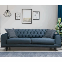 3-zits Slaapbank | Comfort En Uniek Ontwerp | Marineblauw