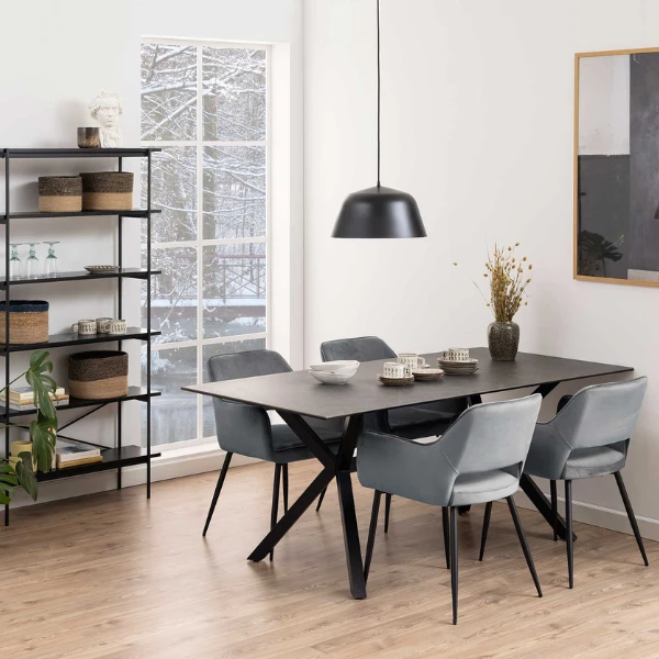 Stoel Dani - Grijs 3 Stoel Dani - Grijs - Afbeelding 3