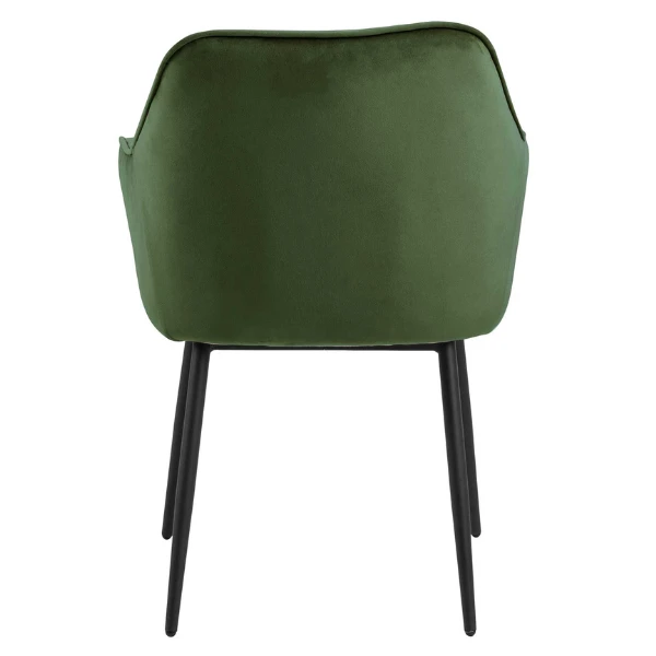 Armstoel Lynn - Bosgroen/zwart 2 Armstoel Lynn - Bosgroen/zwart - Afbeelding 2