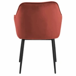 Armstoel Lynn - Koraal/zwart 12 Armstoel Lynn - Koraal/zwart -Emob Ontwerp zonder titel 2023 05 19T132257.867 0d37